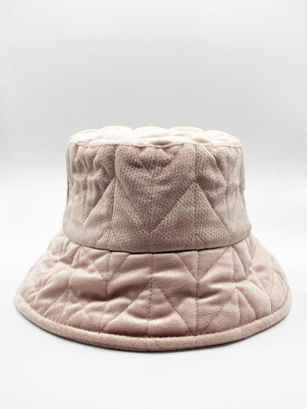 SVNX Simone Quilted Velvet Bucket Hat