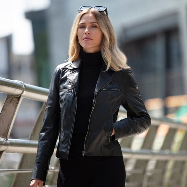 Ashwood 'Eva' Ladies  Ashwood Leather Biker Jacket: AWL-1991