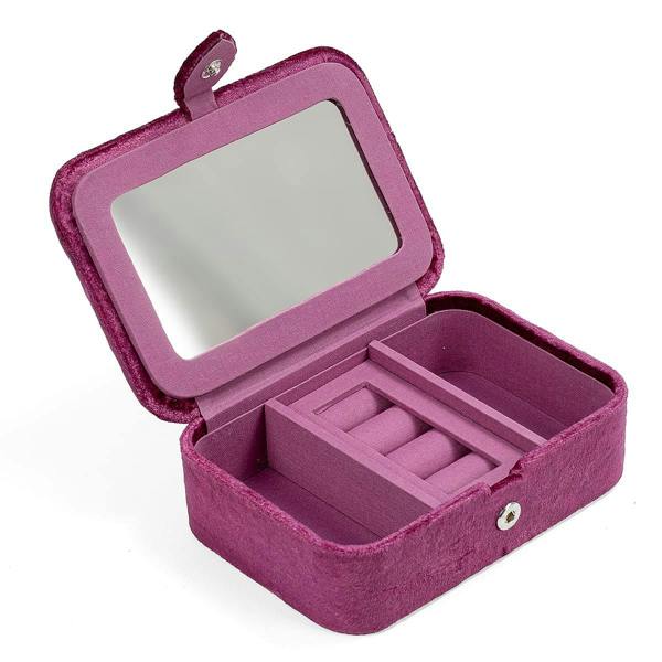 Pia Beyond the Brambles Plum Velvet Jewellery Box