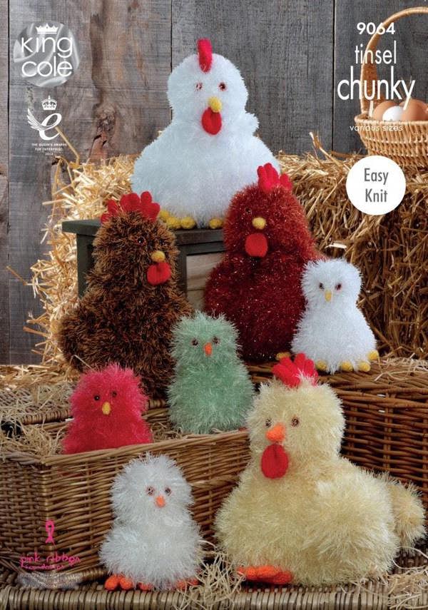 King Cole Tinsel Knitting Pattern 9064, Toys - Advanced
