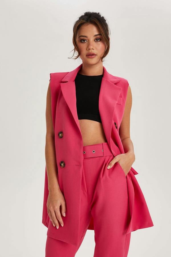 Urban Bliss Hot Pink Belted Trousers