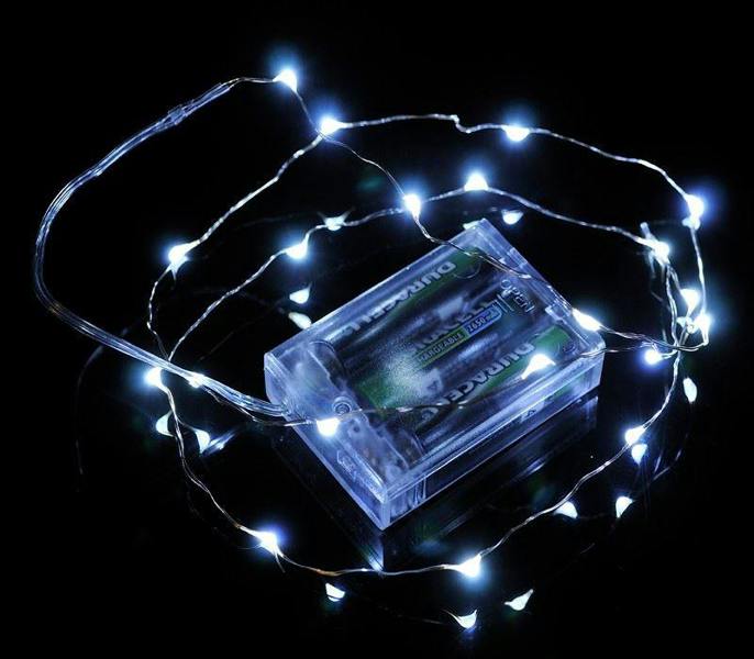 10M 100 Cool White LED Battery Operated Micro Rice Fairy String Lights image 5