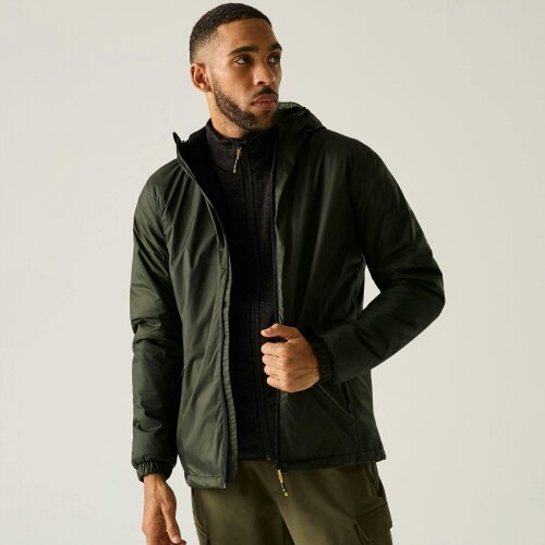 Regatta Mens Kybre Fleece Lined Jacket - Dark Khaki