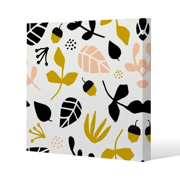 Benjamin Tate Design Leaves, acorns and branches (Canvas Print)