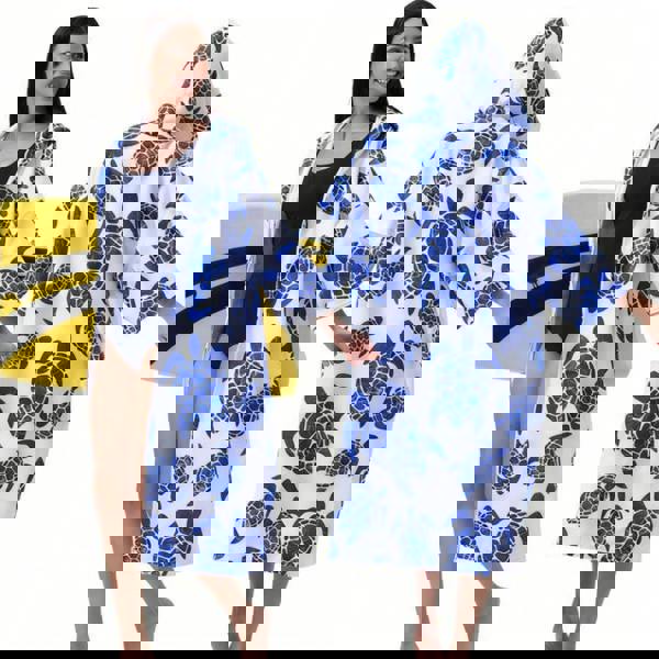 Leaper Zippered Sleeved Adult Hooded Cloak Bath Towel