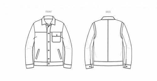 Know Me Sewing Pattern 2036, Jackets for Men, AA (34-36-38-40-42) - Intermediate