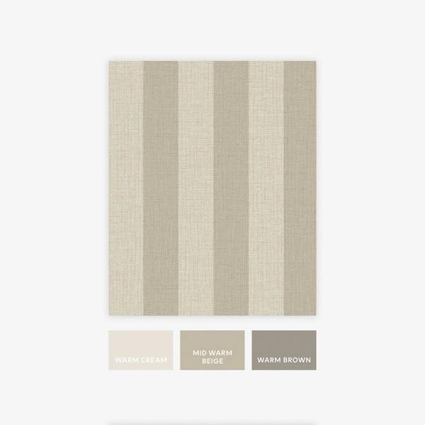 Next Warm Linen Stripe Wallpaper