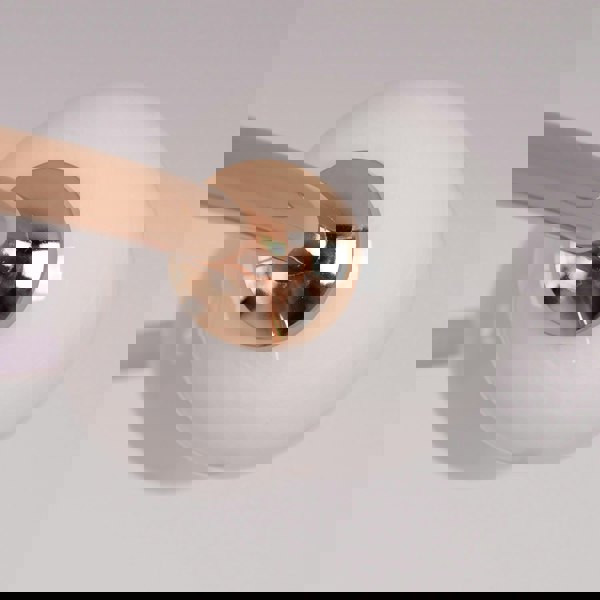 Lightsin Modern Gold LED Ceiling Light with Glass Globes and Colour Changing Lightsin UK 