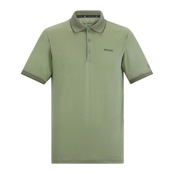 Regatta Mens Remex II Jersey Polo Shirt - Light Sage Solid - 