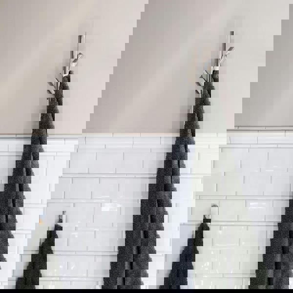 Smedbo Polished Stainless Steel Electric Heated Tree Towel Hook Warmer (W)120mm x (H)1720mm Wall Mounted Bathroom Robe Hanger Peg