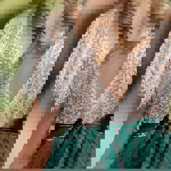 Rear back detailing of bohemian princess dress