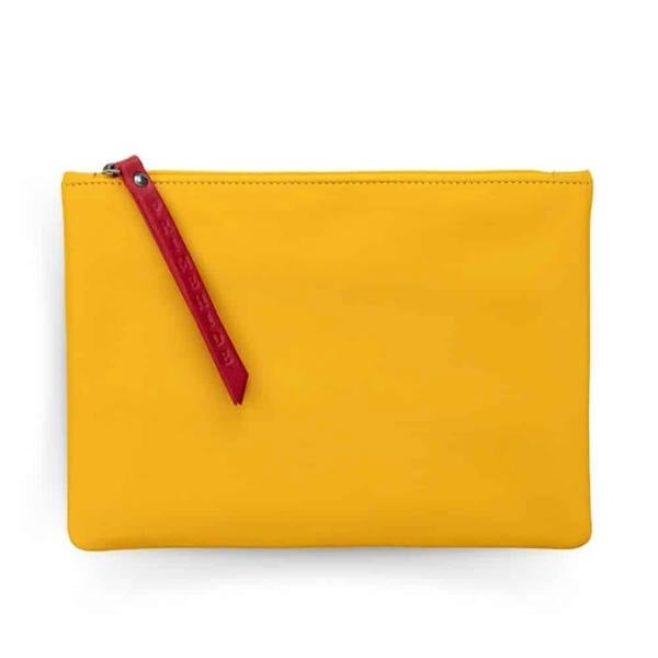 PRIMEHIDE Large Size Leather Zip Pouch