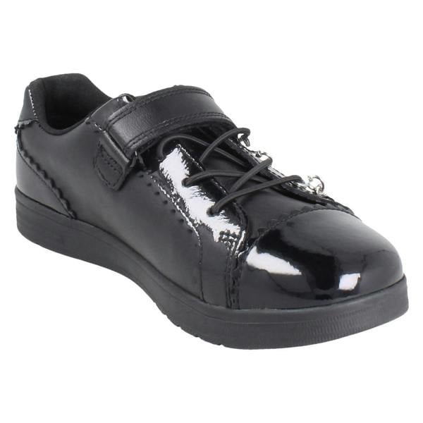 Clarks Girls Clarks Closed Top School Shoes With Removable Charms Disco Charm