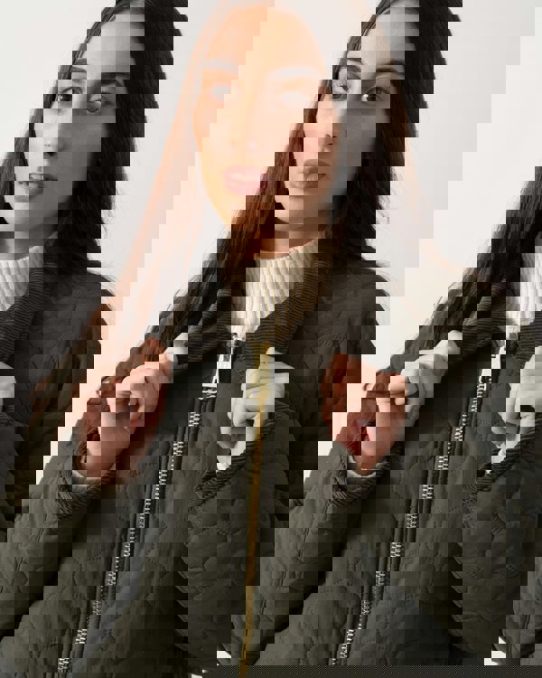 Hunter Fionn Womens Long Quilted Jacket - Kambaba