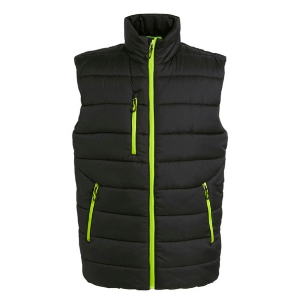 Regatta Mens Navigate Thermal Body Warmer - Black Lime Green