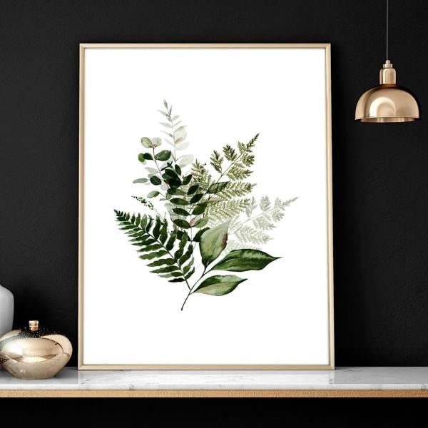 Greenery wall painting | set of 3 wall art prints