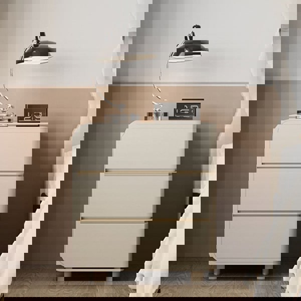 Meg Bedside Table, Cream-Rit Concept-Rit Concept