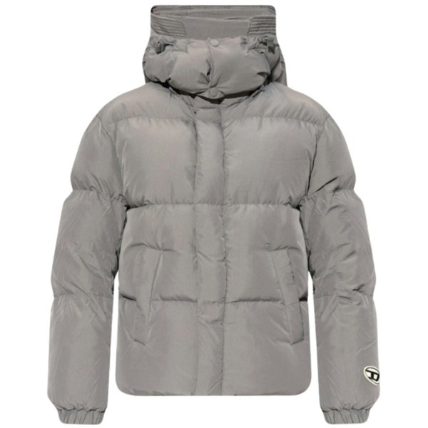 Diesel Plain Grey Winter Jacket S