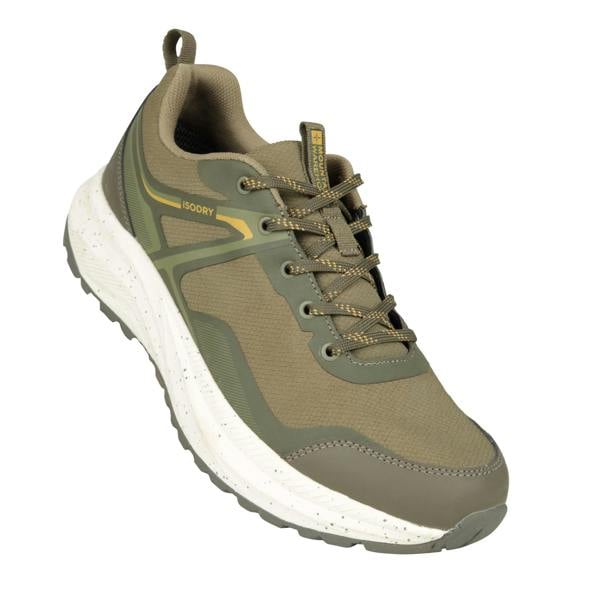 Mountain Warehouse Mens Momentum Waterproof Walking Shoes - Khaki Green - 