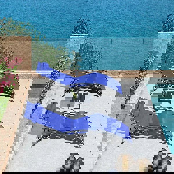 Rit Concept Chappell Reclining Sun Lounger With Pillow, Outdoor