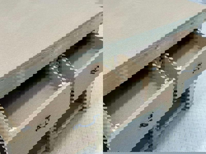 Arbor Garden Solutions Wooden Workbench MDF Top with Extra shelving and Drawers Depth-3ft