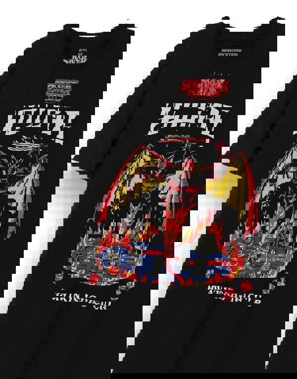 Stranger Things Unisex Black Hellfire Short Sleeved T-Shirt