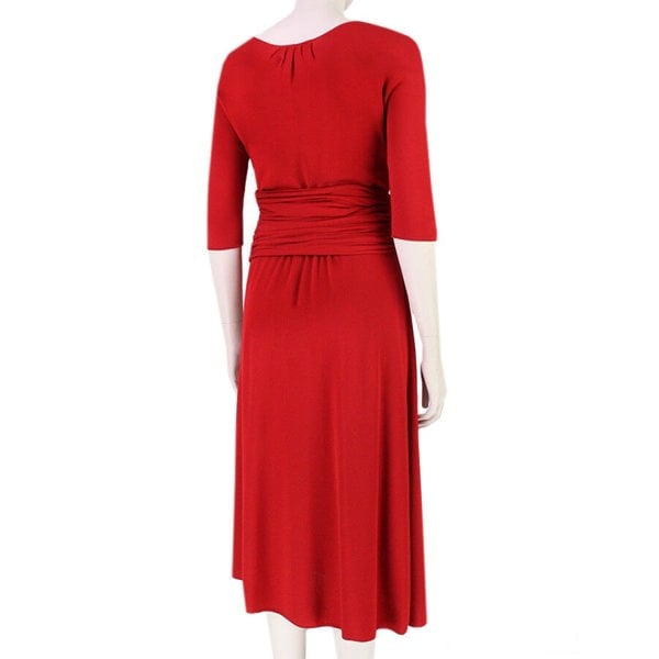 A Giambattista Valli elegant dress in luxurious pillar box red knitted fabric