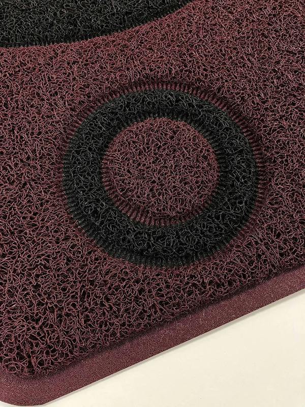 Nicoman Geo Circle Spaghetti Doormat 90x60cm - Purple