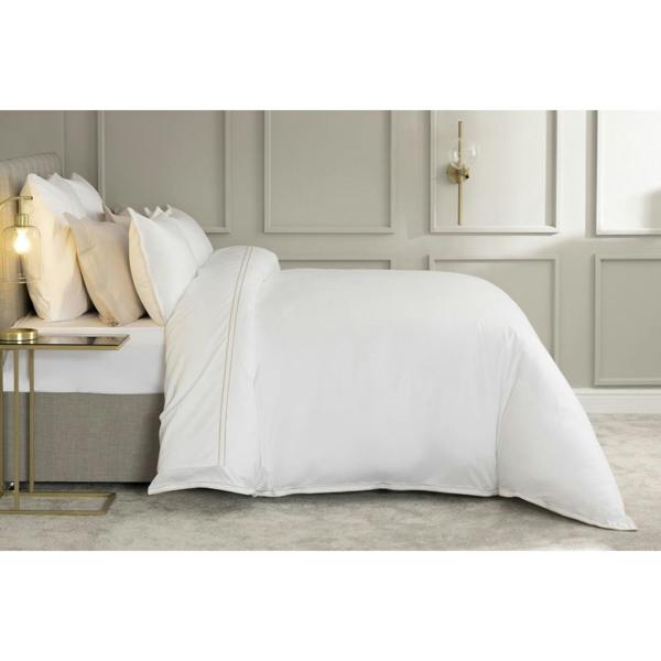 Belledorm Savoy Duvet Cover Set - Oyster - 
