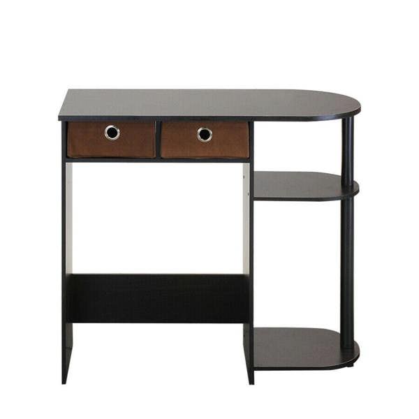 WALPLUS Go Green Home Laptop Notebook Computer Desk/Table, Espresso/Black/Brown Crafted for Practical Use and Stylish Living Spaces