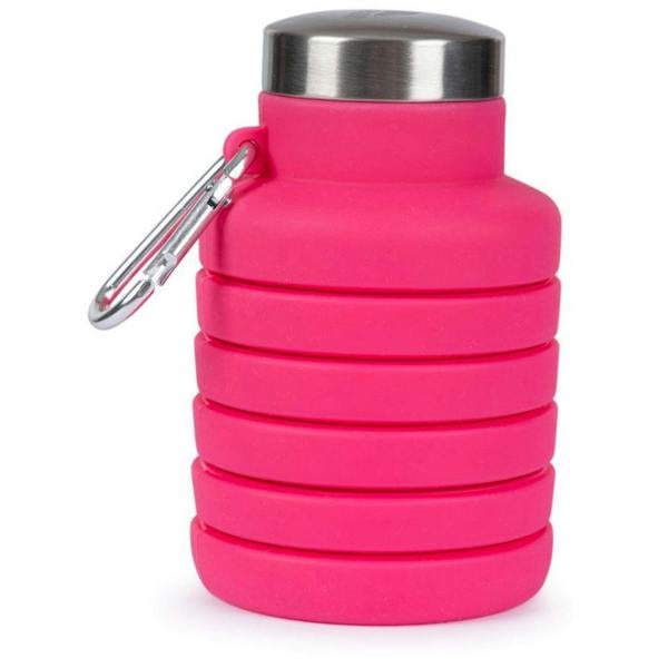 Trespass Vavo Foldable Silicone Water Bottle - Flamingo Pink