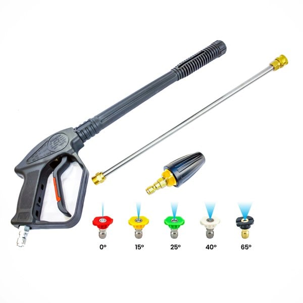 Kiam Industrial Power Pressure Washer Trigger Gun Lance Turbo Nozzle & Jets Set