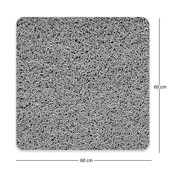 Nicoman Spaghetti Anti Slip Loofah Shower Mat - Square Corner Shower