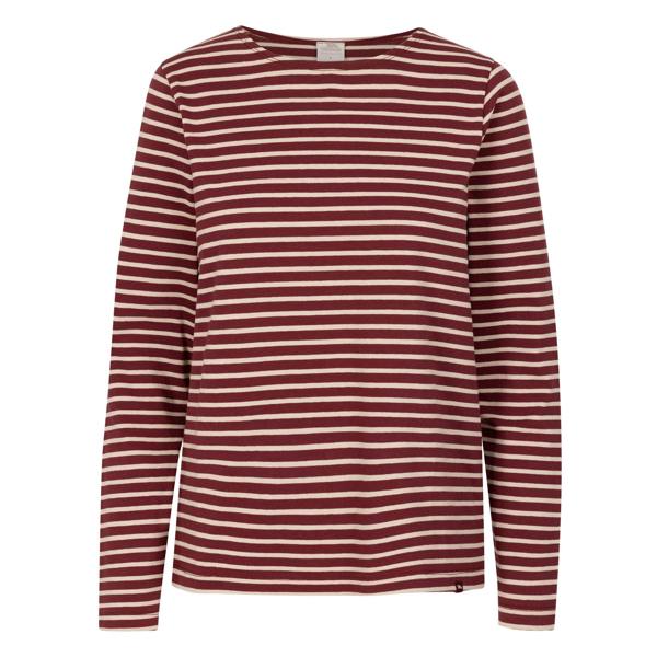Trespass Womens/Ladies Karen Yarn Dyed Stripe Shirt - Dark Cherry