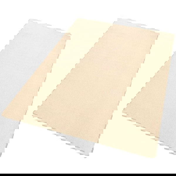 Modern Plain Cream Rug – Soft Short Pile