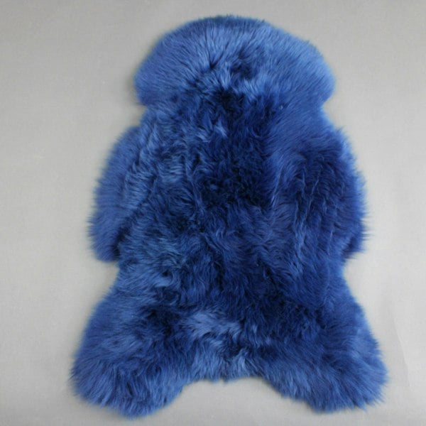 Sheepskin Rug UK Navy Blue