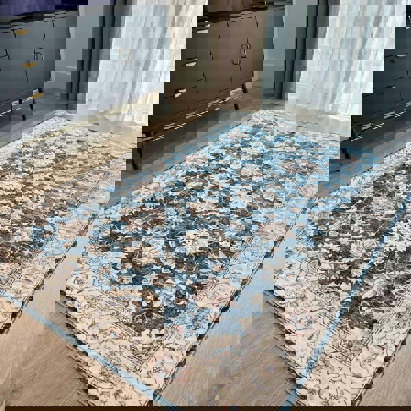 Ultra Soft Machine Washable Rug | Persian Inspired | Jurdar