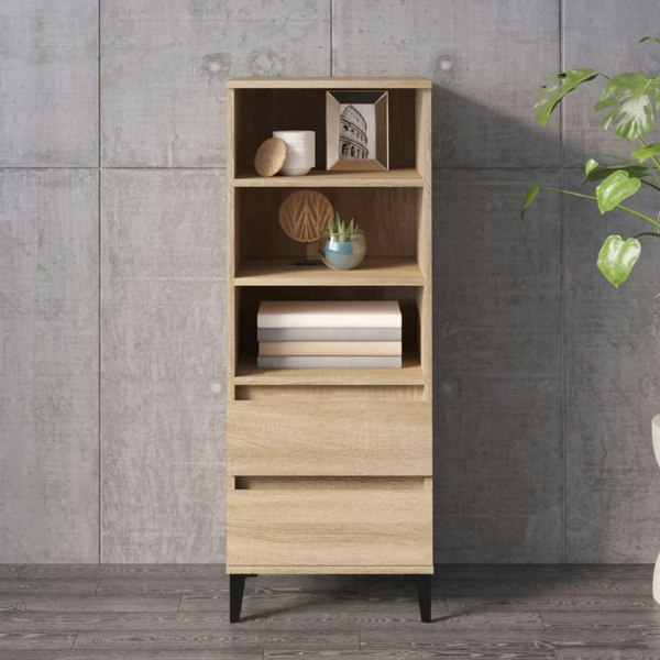 Berkfield Highboard Sonoma Oak 40x36x110 cm Engineered Wood