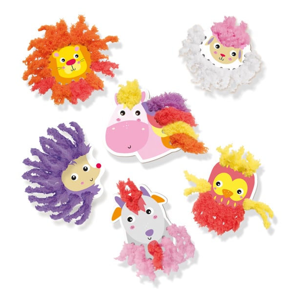 SES Creative Fluffy loops - Soft yarn animals