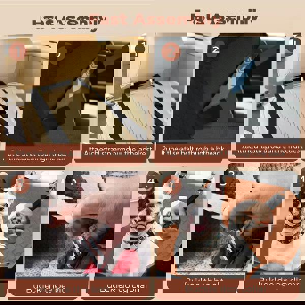 Skylos Dog Booster Car Seat Travel Carrier Bed Basket Portable Pet Cat Puppy