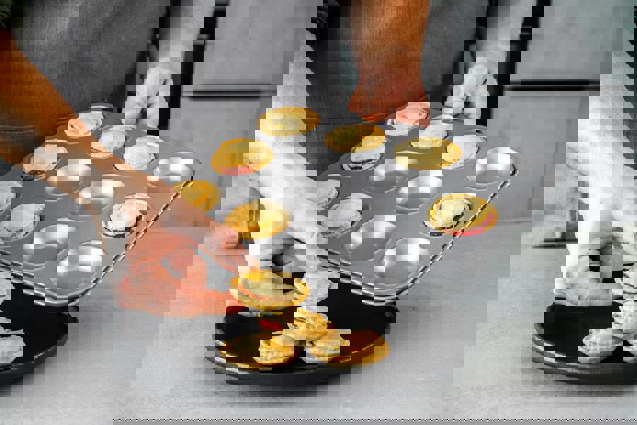 KitchenCraft Non-Stick Twelve Hole Shallow Pan