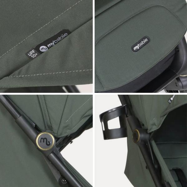 My Babiie MBX6 Compact Stroller - Forest Green