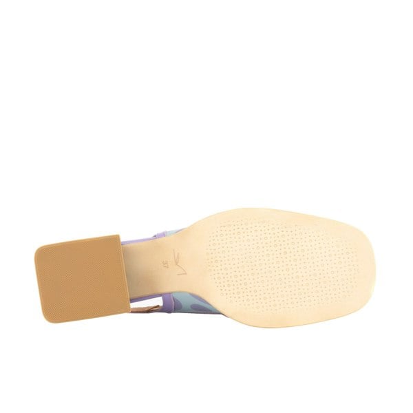 Embassy London Diana - Pastel Polka Dot - Women's 2.4 inch block heel sling backs in pastel design