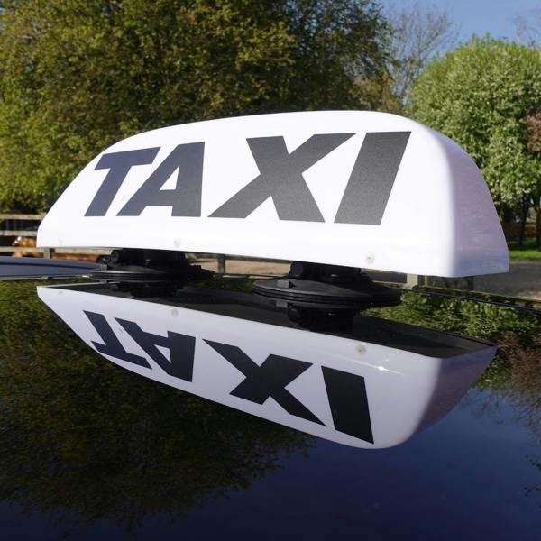 Taxi Roof Sign Illuminated Vacuum Mounted Ideal for Glass & Aluminium Signage Display Board - Light Up