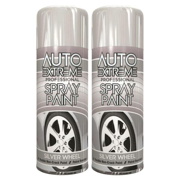 Auto Extreme 2X Auto Extreme Pro Spray Paint Silver Wheel 400ml