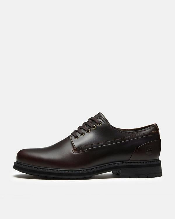 Timberland Stormbucks Mens Full Grain Leather Lace Up Waterproof Shoe - Dark Brown | CHO | Designer Mens Waterproof Shoes