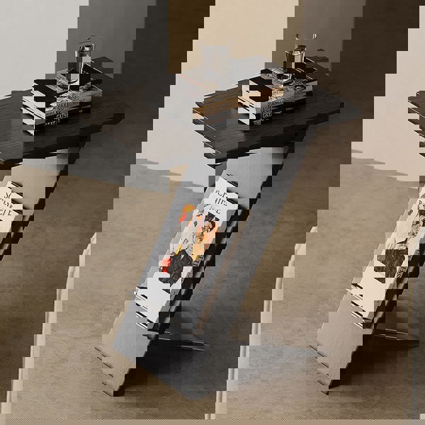 Eunice Side Table With Magazine Rack, Solid Wood-Rit Concept-Rit Concept