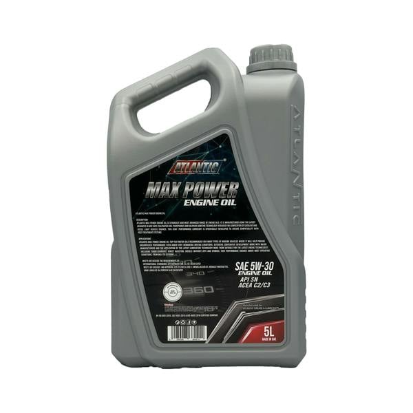Atlantic 5w30 Fully Synthetic Engine Oil API SN Acea C3 MB 229.31/229.51 LL-04 Dexos 2