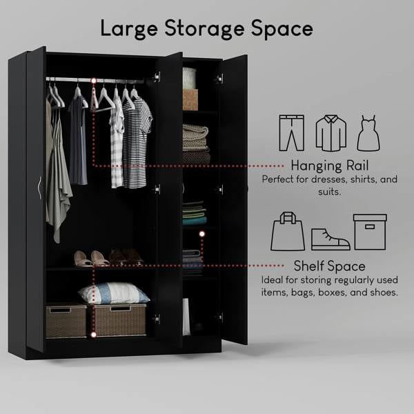 Vida Designs Riano 3 Door Wardrobe