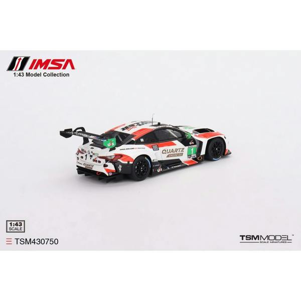 MCSlots BMW M4 GT3 #1 Paul Miller Racing IMSA 2023 Sebring 12Hrs GTD Winner 1:43 Scale TSM430750